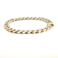8.5'' - Pre Owned - 9ct - Flat Curb Bracelet - ( 38.13g )