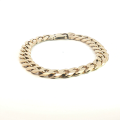 8.5'' - Pre Owned - 9ct - Flat Curb Bracelet - ( 38.13g )