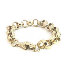 8'' - Pre Owned - 9ct - Belcher Bracelet - ( 27.04g )
