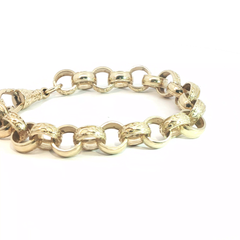 8'' - Pre Owned - 9ct - Belcher Bracelet - ( 27.04g )