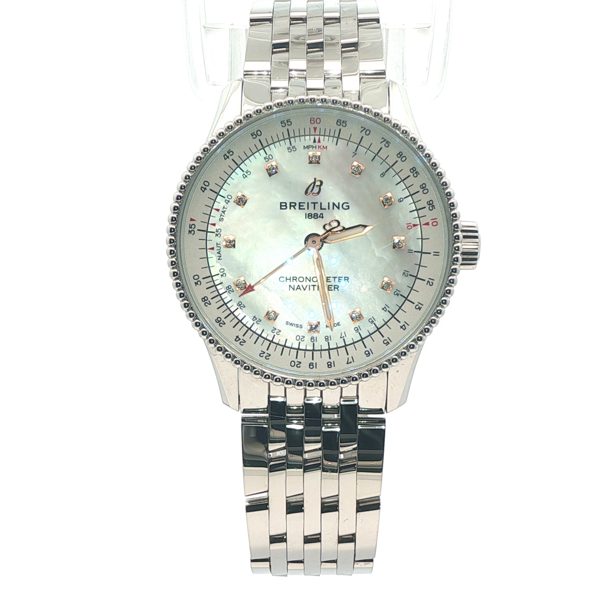 Breitling Navitimer – A17395 (2020 | Diamond Mother-of-Pearl Dial | Full Set) | 35mm | Automatic