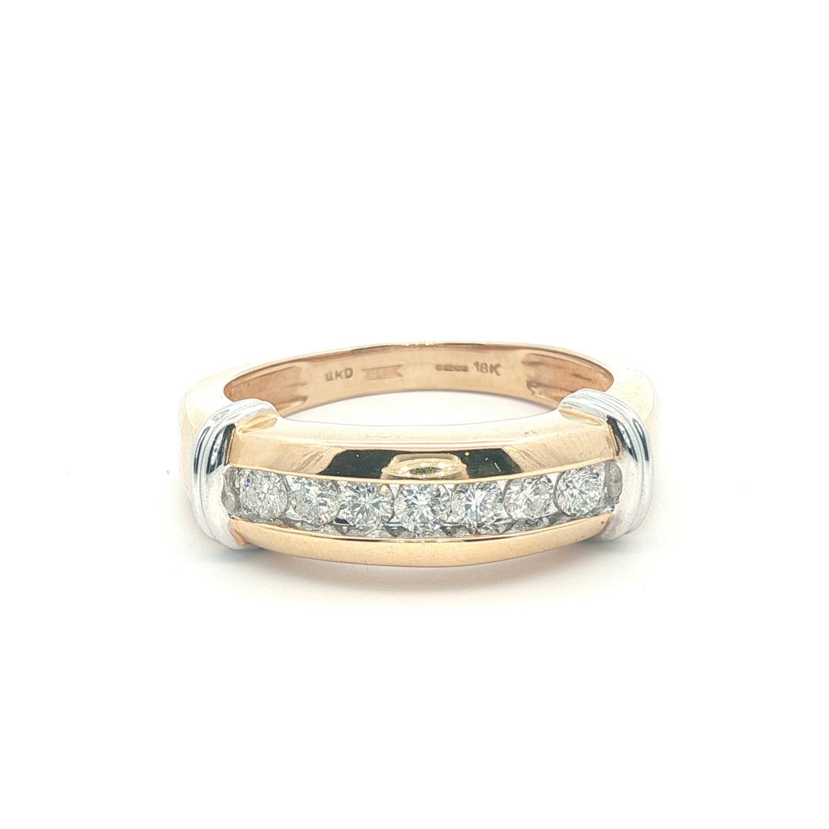18k-0.5TCW-Mens Diamond Band