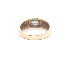 18k-0.5tcw-Gents Square Cut Diamond ring
