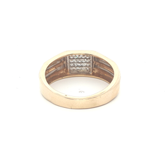 18k-0.25tcw-Gents square Brilliant Cut Diamonds