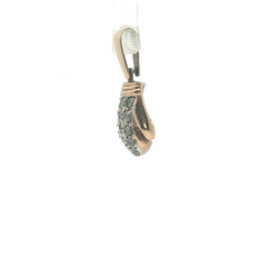 1.25'' - Pre Owned - 9ct - Stone Set Boxing Glove Pendent - ( 7.94g )