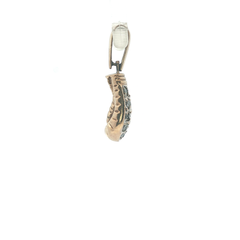 1.25'' - Pre Owned - 9ct - Stone Set Boxing Glove Pendent - ( 7.94g )