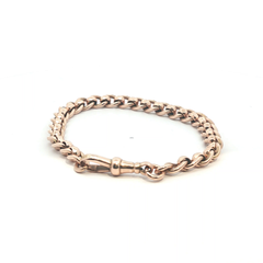 8'' - Pre Owned - 9ct - Rose Gold Roller Ball Bracelet - ( 20.18g )