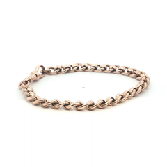 8'' - Pre Owned - 9ct - Rose Gold Roller Ball Bracelet - ( 20.18g )
