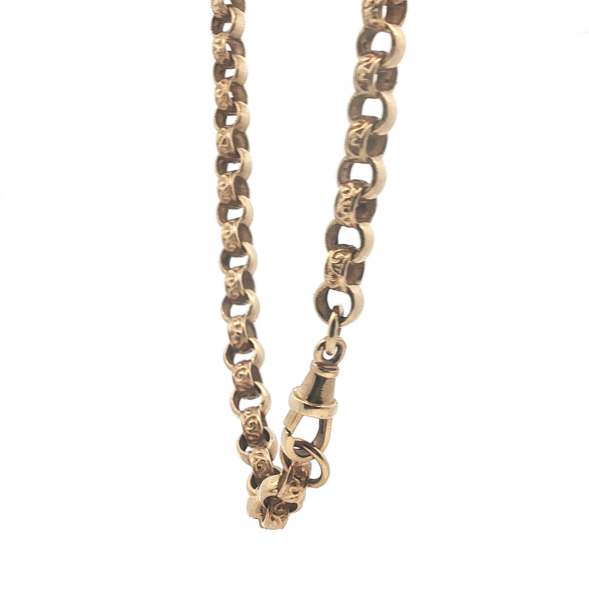18'' - Pre Owned - 9ct - Belcher Pattered Chain - ( 36.02g )