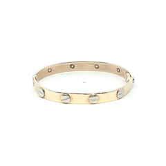 4.75'' - Pr Owned - 9ct - Screw Style Childs Bangle - ( 9.00g ) - Goldbank Jewellers