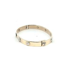 4.75'' - Pr Owned - 9ct - Screw Style Childs Bangle - ( 9.00g ) - Goldbank Jewellers