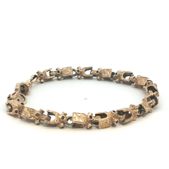 9'' - Pre Owned - 9ct - Lego Bracelet - ( 25.18g )