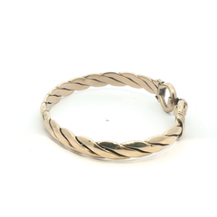 7.5'' - Pre Owned - 9ct - Double Hook Bangle - ( 34.39g )
