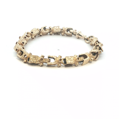 8" - Pre Owned - 9ct - Lego Bracelet - ( 23.77g ) - Goldbank Jewellers