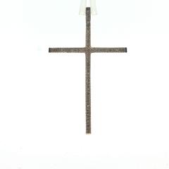 2" x 1" - Pre Owned - 9ct - Stone Set Cross - ( 2.83g )