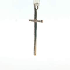 2" x 1" - Pre Owned - 9ct - Stone Set Cross - ( 2.83g )