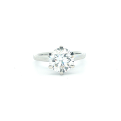 Platinum Diamond Solitaire 2.04ct (LAB-GROWN) D VVS1