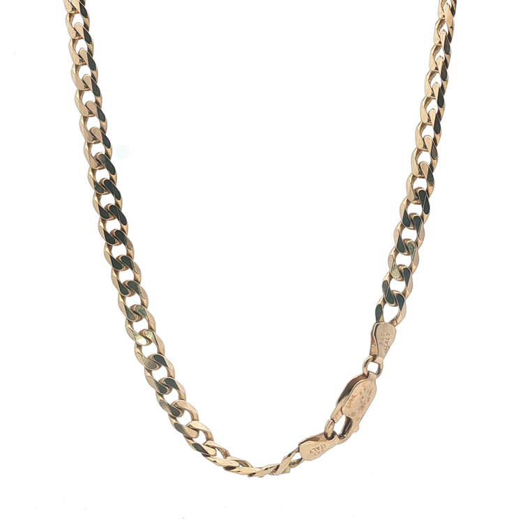 20" - Pre Owned - 9ct - Flat Curb Chain - ( 21.20g )