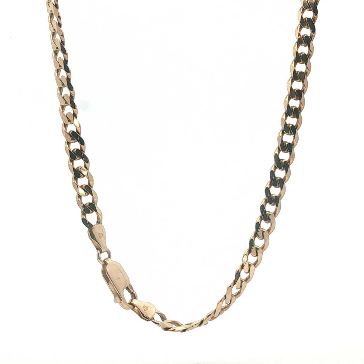 20" - Pre Owned - 9ct - Flat Curb Chain - ( 21.20g )