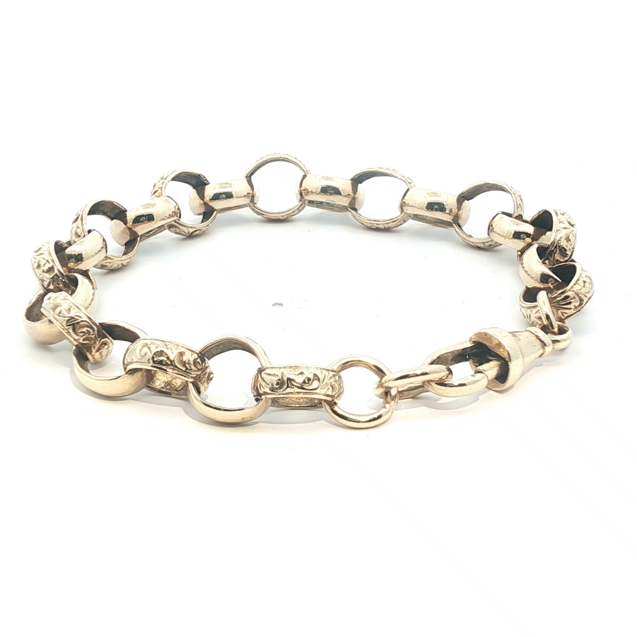 9" - Pre Owned - 9ct - Belcher Bracelet - ( 21.70g ) - Goldbank Jewellers
