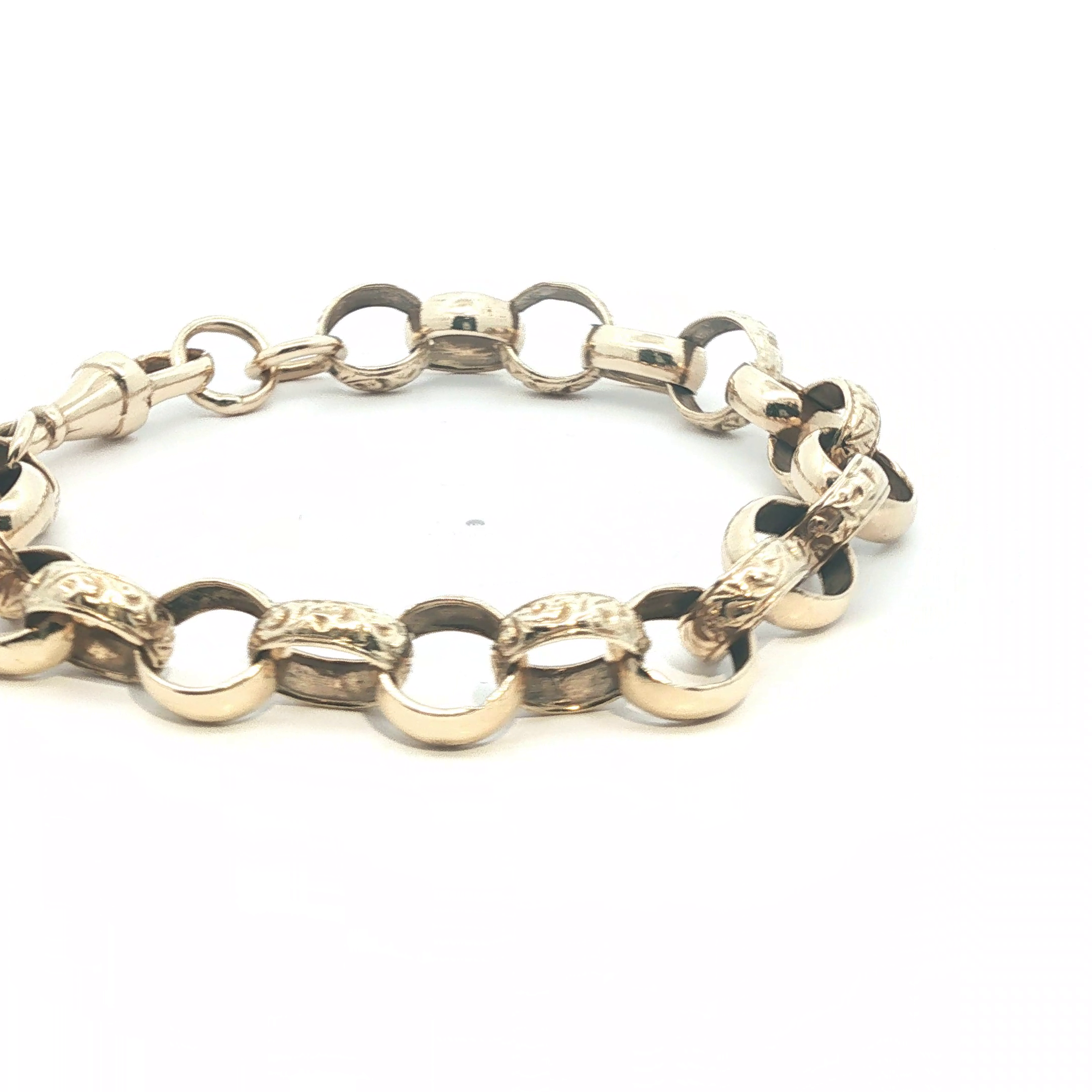 9" - Pre Owned - 9ct - Belcher Bracelet - ( 21.70g ) - Goldbank Jewellers