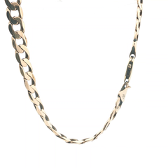 20" - Pre Owned - 9ct - Flat Curb Chain - ( 46.52g )