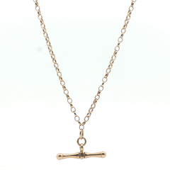 18" - Pre Owned - 9ct -  T-Bar Belcher Chain - ( 7.93g ) - Goldbank Jewellers