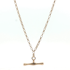18" - Pre Owned - 9ct -  T-Bar Belcher Chain - ( 7.93g ) - Goldbank Jewellers
