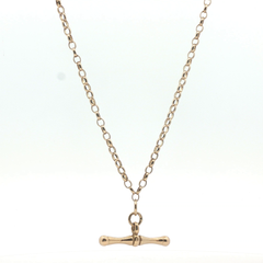 18" - Pre Owned - 9ct -  T-Bar Belcher Chain - ( 7.93g ) - Goldbank Jewellers