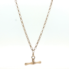 18" - Pre Owned - 9ct -  T-Bar Belcher Chain - ( 7.93g ) - Goldbank Jewellers