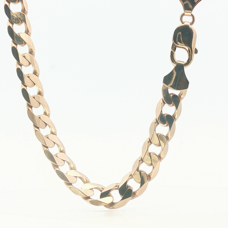 21" - Pre Owned - 9ct - Flat Curb Chain - ( 64.81g ) - Goldbank Jewellers