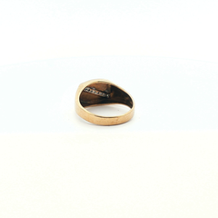 Size V - Pre Owned - 9ct - Stone Set Signet Ring - ( 4.18g ) - Goldbank Jewellers