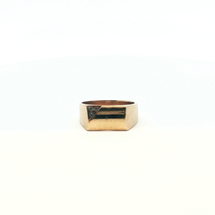 Size U - Pre Owned - 9ct Stone Set Signet Ring - ( 7.85g )