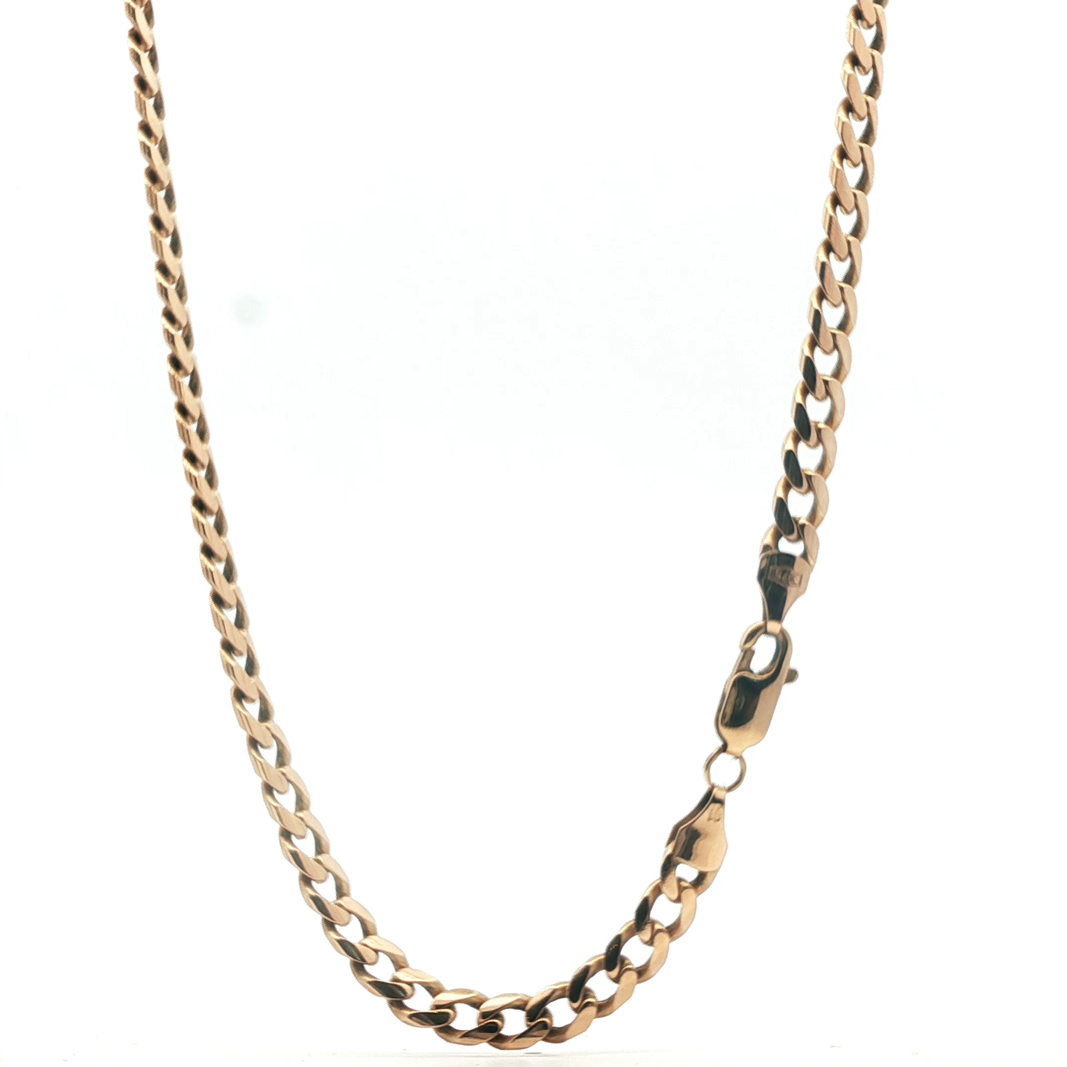 21" - Pre Owned - 9ct - Flat Curb Chain - ( 23.88g ) - Goldbank Jewellers