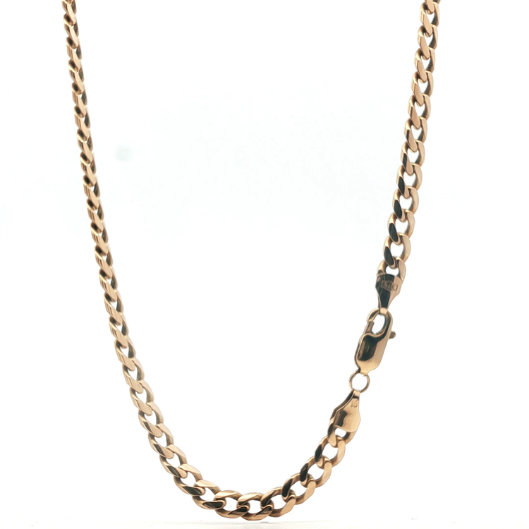 21" - Pre Owned - 9ct - Flat Curb Chain - ( 23.88g ) - Goldbank Jewellers