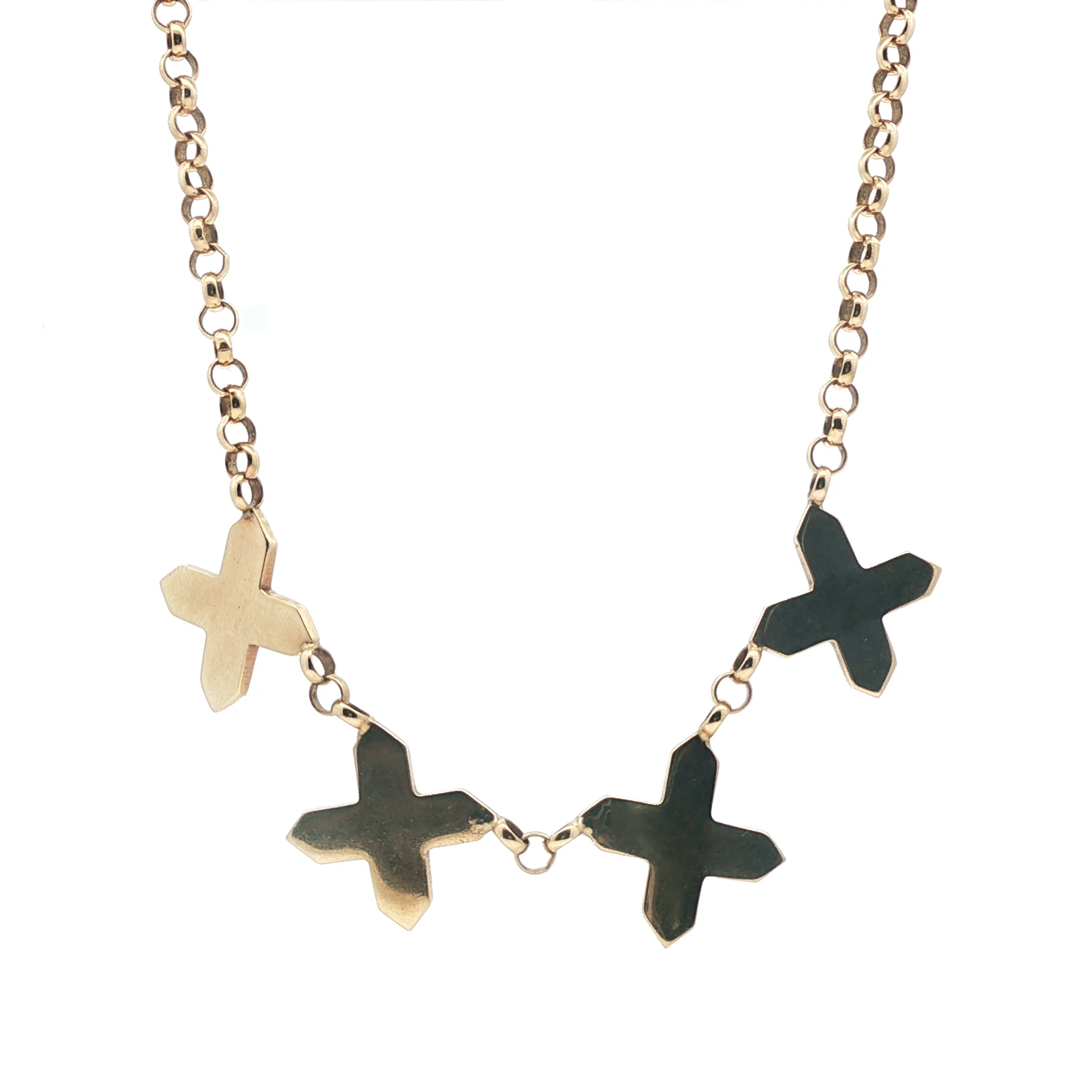 18" - Pre Owned - 9ct - 4 X Belcher Chain - ( 16.48g ) - Goldbank Jewellers