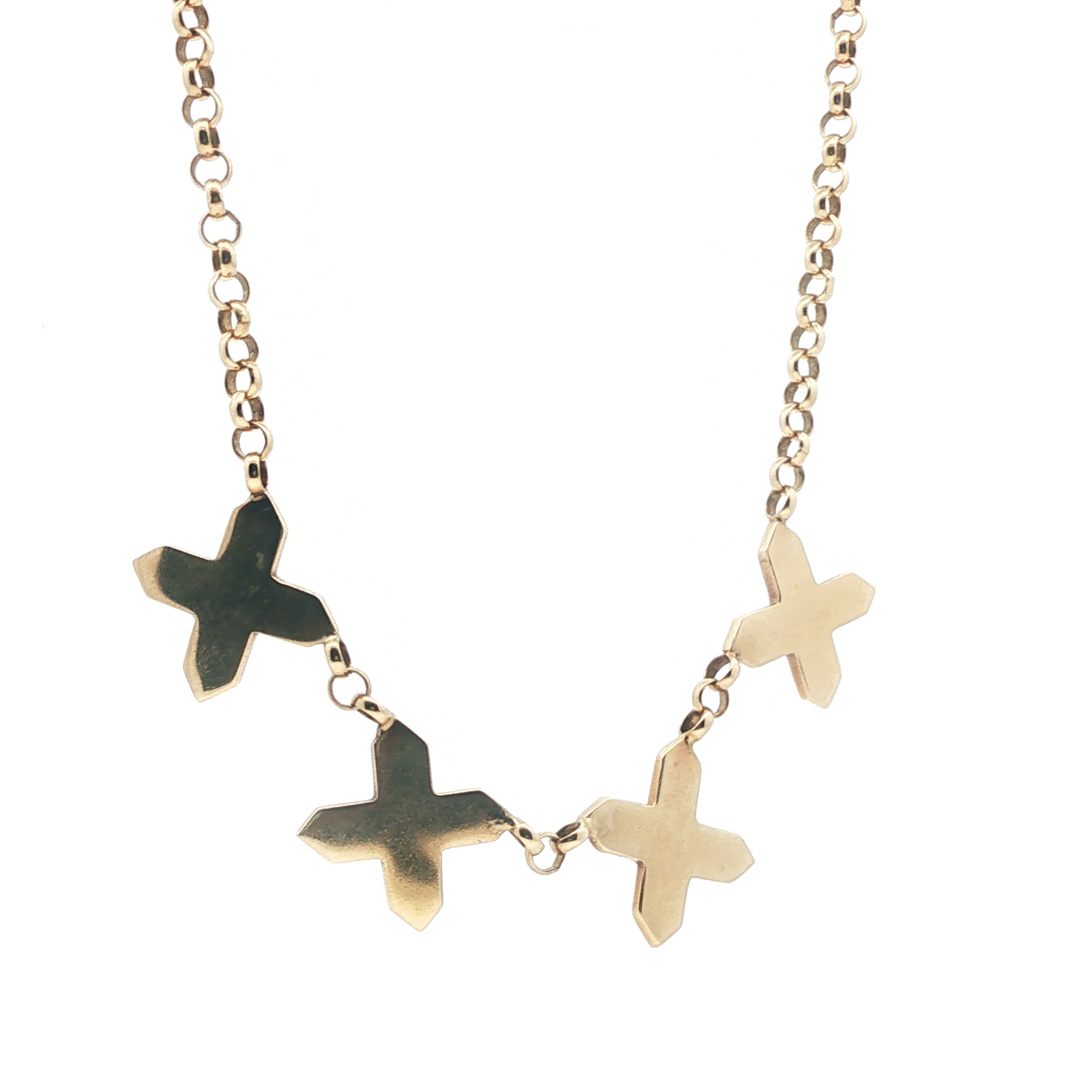 18" - Pre Owned - 9ct - 4 X Belcher Chain - ( 16.48g ) - Goldbank Jewellers