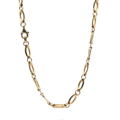 17" - Pre Owned - 9ct - Oval Link Chain - ( 17.57g ) - Goldbank Jewellers