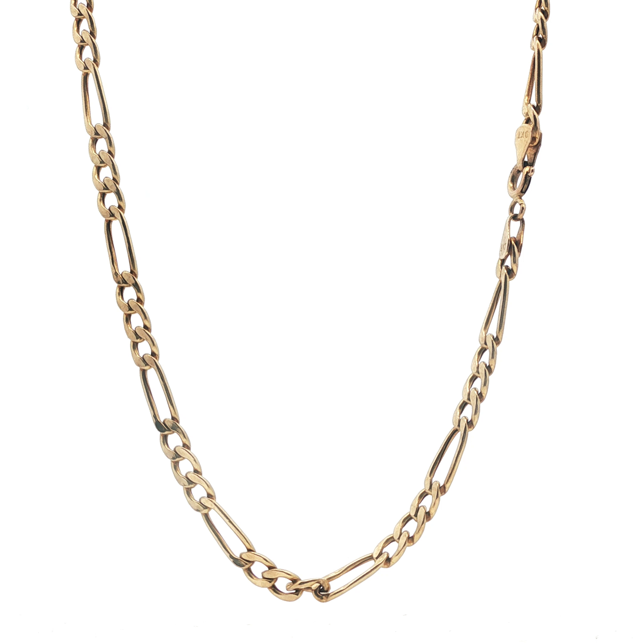 18" - Pre Owned - 9ct - Figaro Link Chain - ( 5.27g ) - Goldbank Jewellers
