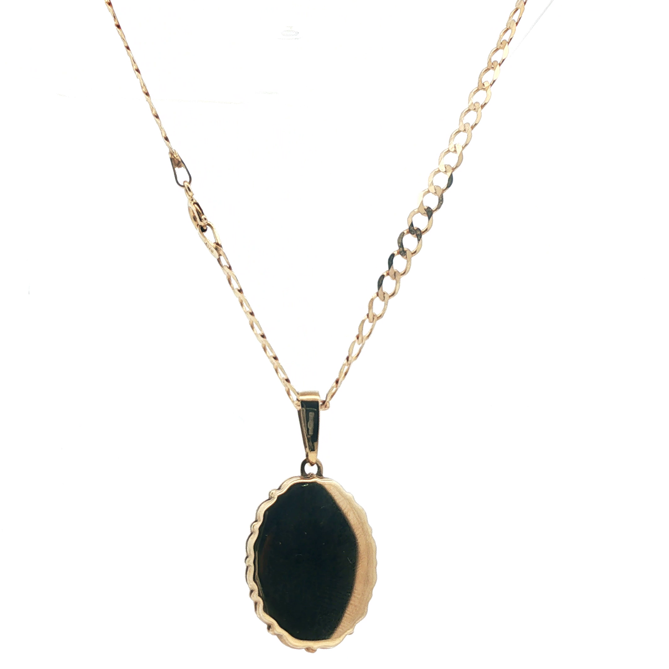 17" - Pre Owned - 9ct - Curb And Locket Chain - ( 8.31g ) - Goldbank Jewellers