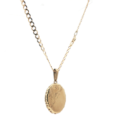 17" - Pre Owned - 9ct - Curb And Locket Chain - ( 8.31g ) - Goldbank Jewellers