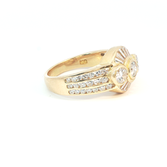 18k Diamond set cluster - 1.95tcw