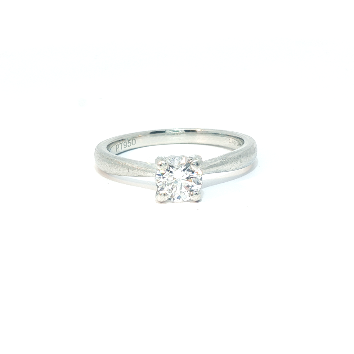 Platinum 0.5ct solitaire G-H SI1 - Goldbank Jewellers