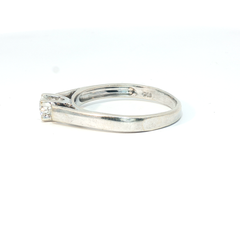 18ct White gold 0.35ct solitaire - Goldbank Jewellers