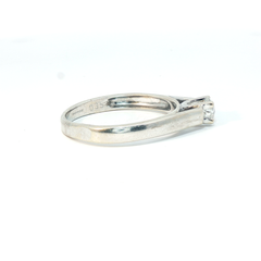 18ct White gold 0.35ct solitaire - Goldbank Jewellers