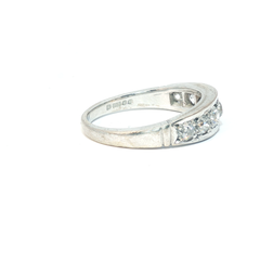 18ct white gold 7 stone diamond band - Goldbank Jewellers