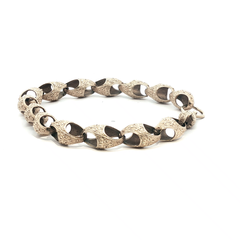 7.5" - Pre Owned - 9ct - Patterned Acorn Bracelet - ( 14.94g ) - Goldbank Jewellers