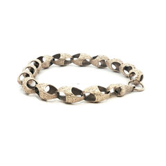 7.5" - Pre Owned - 9ct - Patterned Acorn Bracelet - ( 14.94g ) - Goldbank Jewellers