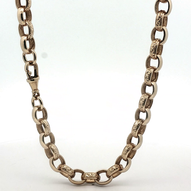 22" - Pre Owned - 9ct - Belcher Chain - ( 64.16g ) - Goldbank Jewellers