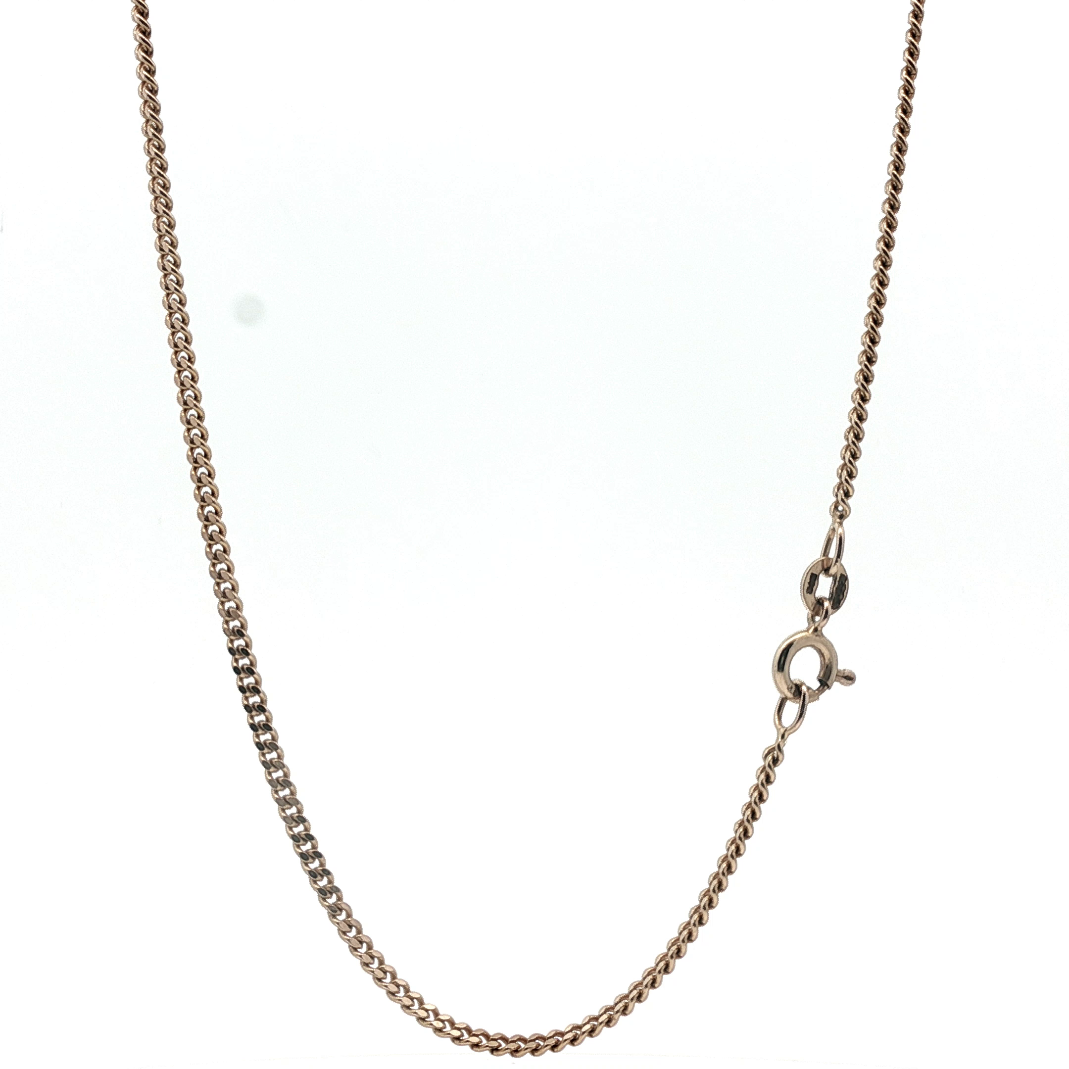 20" - Pre Owned - 9ct - Flat Curb Chain - ( 6.75g ) - Goldbank Jewellers